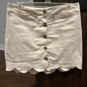 Mi Ami Button Front Mini Skirt - size M